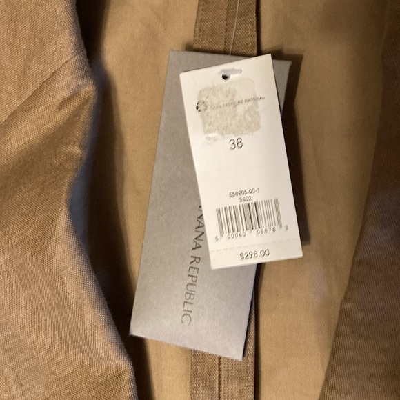 Banana Republic Khaki Sport Coat Blazer, 38R Slim Fit, new with tags - Picture 4 of 10